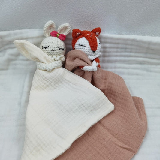 DOUDOU BEBE lapin et renard