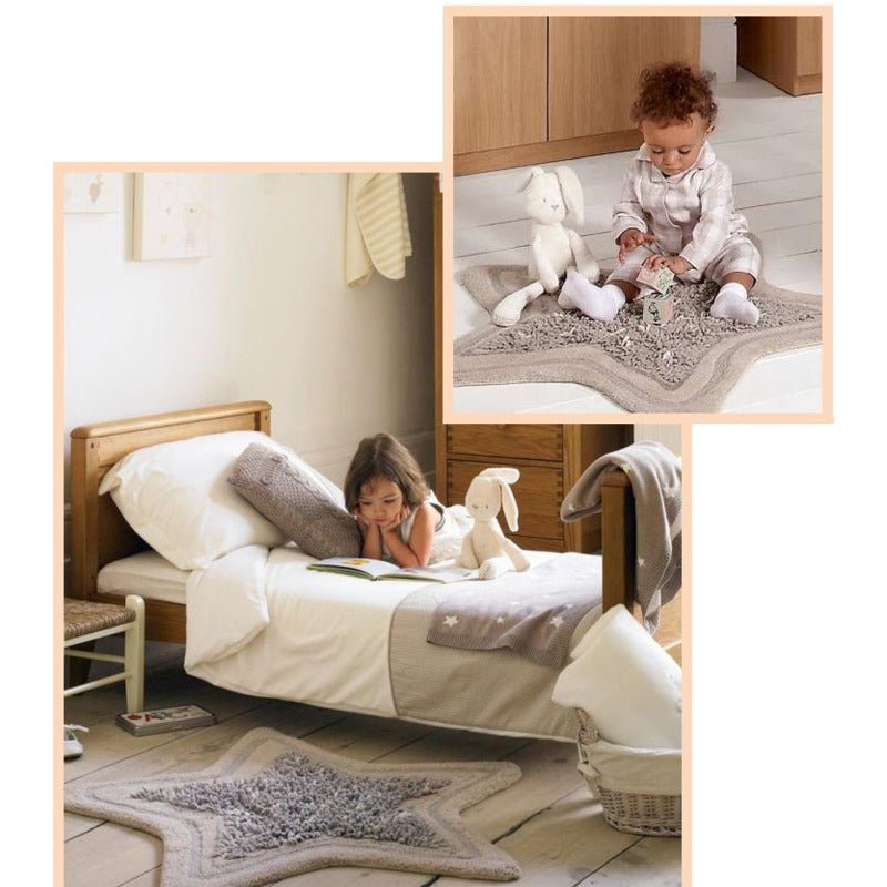 Doudou lapin garçon et fille poupée lapin blanc chambre lit