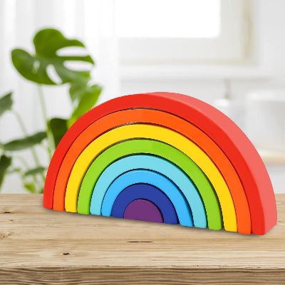 Jouet en Bois - RainbowBridge™ - Arc - En - Ciel - Bulle d'enfant