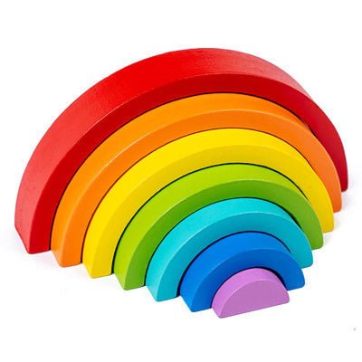 Jouet en Bois - RainbowBridge™ - Arc - En - Ciel - Bulle d'enfant