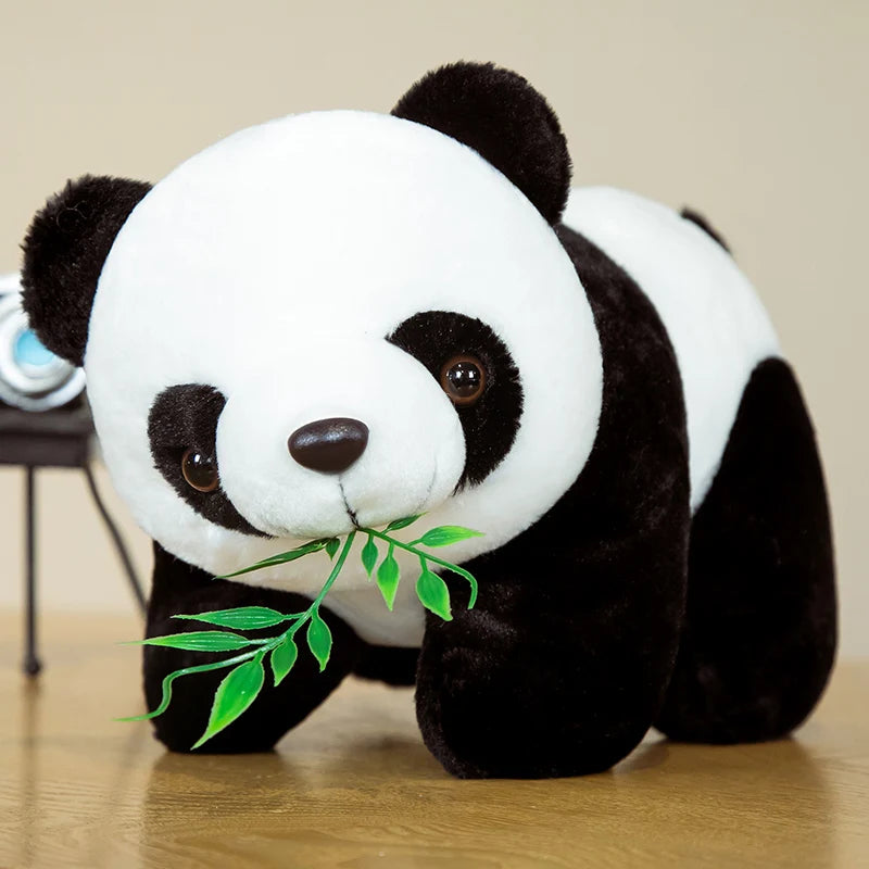 peluche panda avec bambou variant