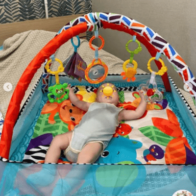 Tapis d'Éveil - BabyGymPlayMat™ - Bleu - Bulle d'enfant