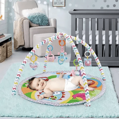 Tapis d'Éveil - BabyGymPlayMat™ - Hibou - Bulle d'enfant