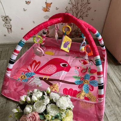 Tapis d'Éveil - BabyGymPlayMat™ - Rose - Bulle d'enfant