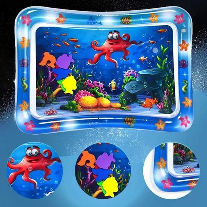 Tapis d'Éveil Gonflable - AquaTapis™ - Poulpe - Bulle d'enfant