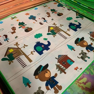 Tapis d'Éveil - HappyCrawl™ - Giraffes - Bulle d'enfant