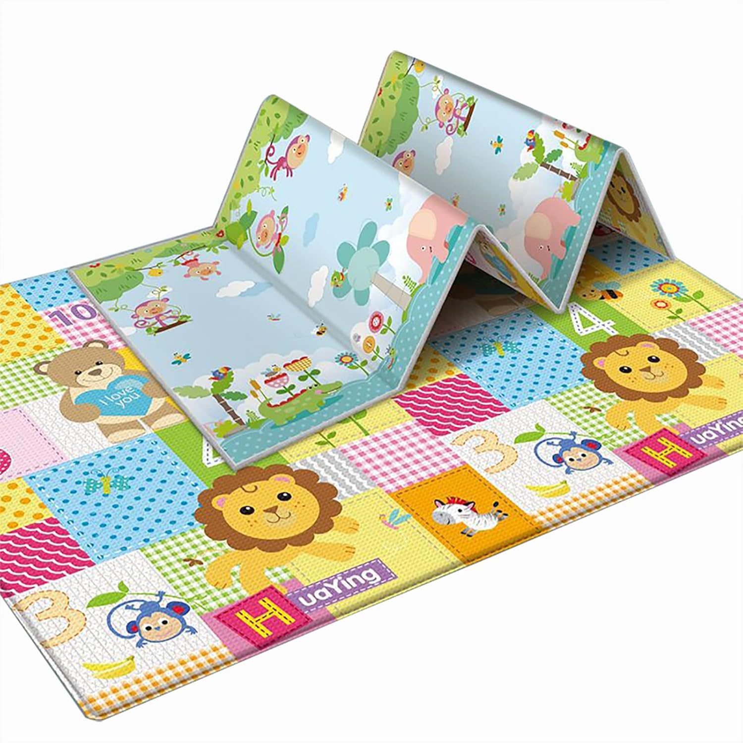 Tapis d'Éveil - HappyCrawl™ - Lion - Bulle d'enfant