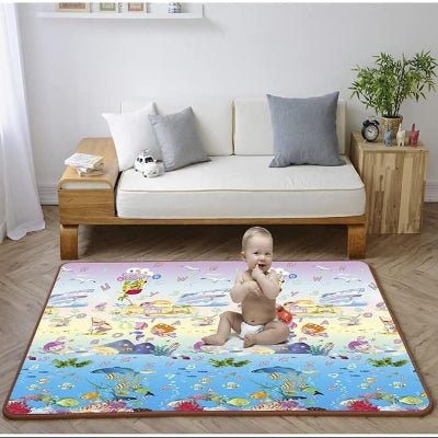 Tapis d'Éveil - HappyCrawl™ - Océan - Bulle d'enfant